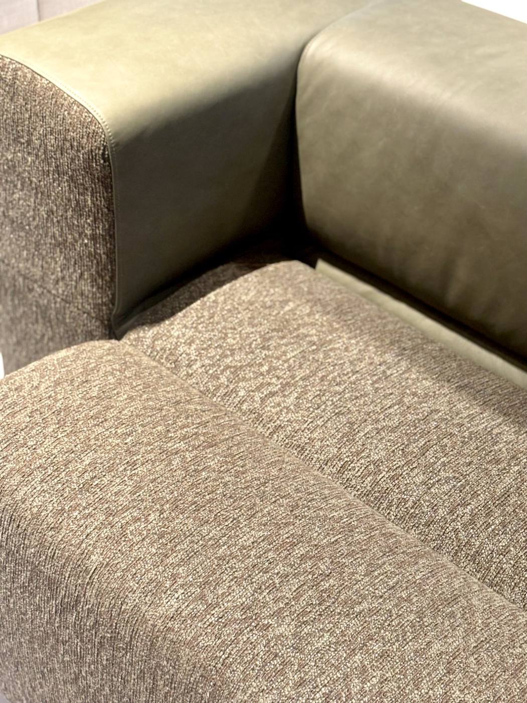 Close-up of KEEEP textile and stitching.