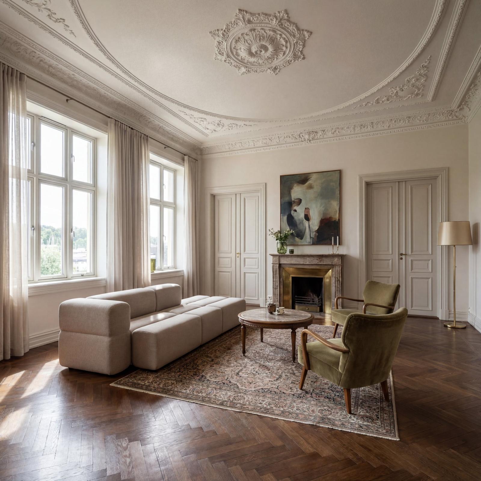 KEEEP sofa in a classic Scandinavian home with a timeless expression.